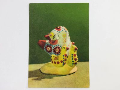 Лот: 23297269. Фото: 1. Мастер Пенкина З.В. Утка с желтыми... Открытки, конверты