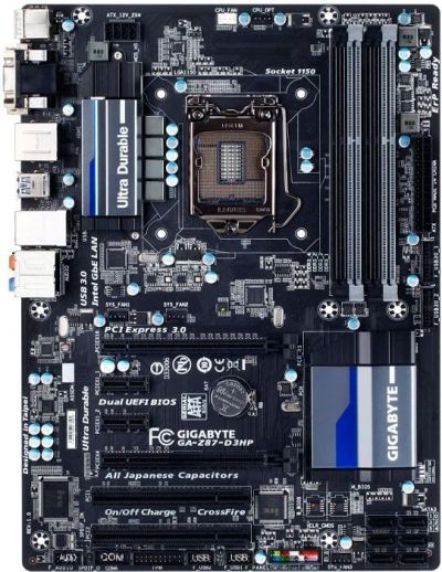 Лот: 6584005. Фото: 1. Материнская плата Gigabyte GA-Z87-D3HP... Материнские платы