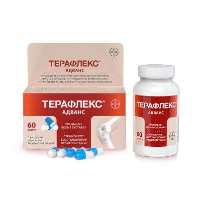 Лот: 23987129. Фото: 1. Терафлекс адванс капс. №60. Лекарства