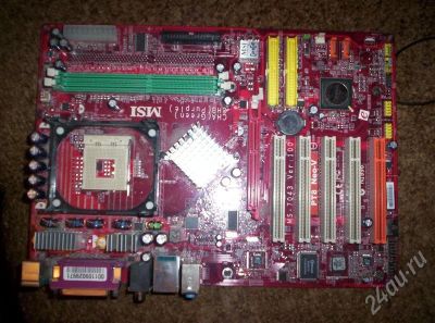 Лот: 619034. Фото: 1. MSI MS-7043 Ver.100 Socket 478. Материнские платы
