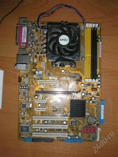 Лот: 1000433. Фото: 1. ASUS M2N + AMD Athlon 64 X2 4200... Процессоры
