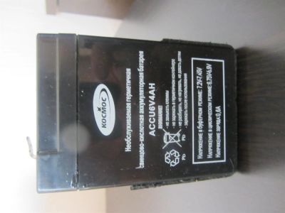 Лот: 3343612. Фото: 1. Аккумулятор 6v 4ah. Батарейки, аккумуляторы, элементы питания