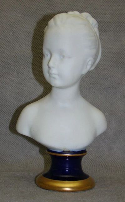 Лот: 15326308. Фото: 1. Limoges фигурка бюст винтажный... Другое (антиквариат)