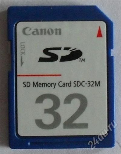 Лот: 391245. Фото: 1. SD Memory Card SDC-32M Canon. USB-флеш карты