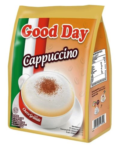 Лот: 14825014. Фото: 1. Кофе Good day cappuccino 3v1. Чай, кофе, какао