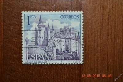 Лот: 5647516. Фото: 1. Марка Испании 1964г. Замок Альказар... Марки