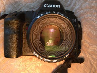 Лот: 10259524. Фото: 1. Canon EF 50mm f/1.4, бленда, фильтр... Объективы