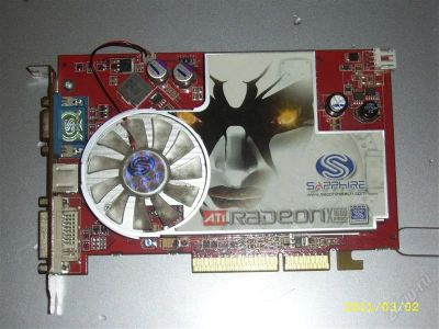 Лот: 806929. Фото: 1. Видео AGP Radeon x1600 256 MB... Видеокарты