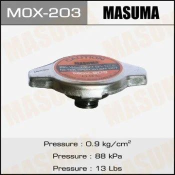 Лот: 14105330. Фото: 1. Крышка радиатора "Masuma" MOX-203... Двигатель и элементы двигателя