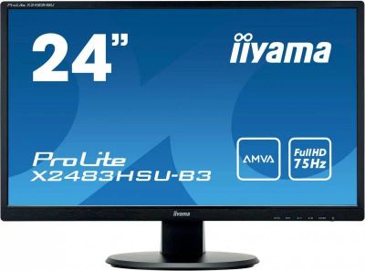 Лот: 17847014. Фото: 1. Iiyama ProLite X2483HSU-B3 X2483HSU-B3. ЖК-мониторы