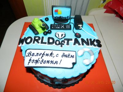 Лот: 6040646. Фото: 1. ТОРТ WORLD of TANKS. Торты, пирожные