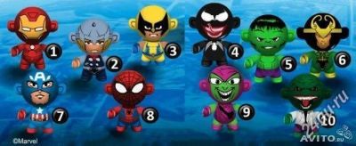 Лот: 3559023. Фото: 1. Киндер "Twistheads - Marvel Heroes... Игрушки