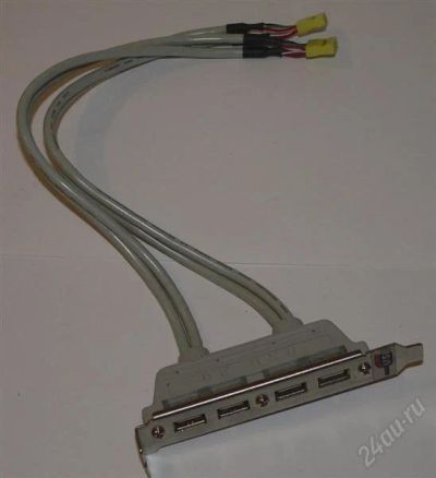 Лот: 2578356. Фото: 1. Планка с 4xUSB2.0. Шлейфы, кабели, переходники