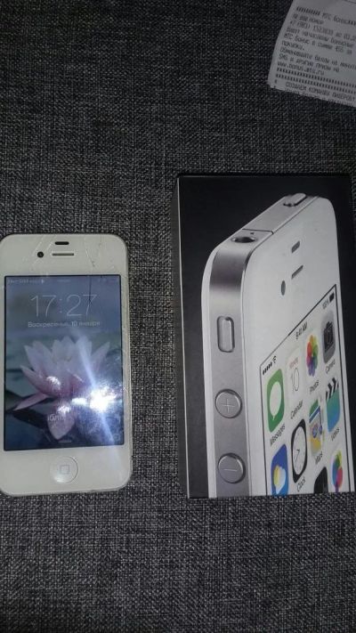 Лот: 6738254. Фото: 1. Apple iPhone 4 оригинальный 8гб... Смартфоны