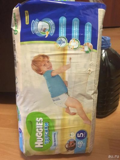 Лот: 10174122. Фото: 1. Huggies 5 трусики для мальчиков... Детская гигиена