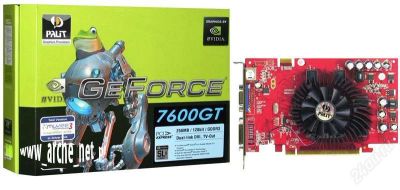 Лот: 1034222. Фото: 1. 256Mb PCI-E GeForce 7600GT TV... Видеокарты