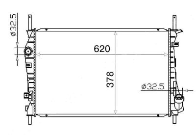 Лот: 3695184. Фото: 1. Радиатор ford mondeo 2.0d/2.2d... Двигатель и элементы двигателя