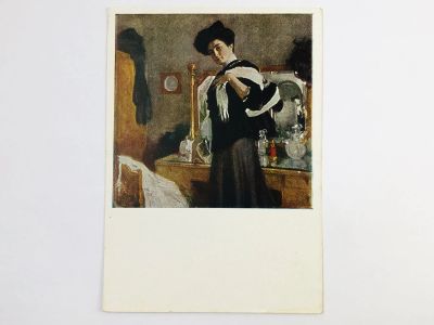 Лот: 23297333. Фото: 1. Серов В. А. Портрет Г.Л. Гиршман... Открытки, конверты