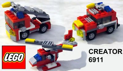 Лот: 7283097. Фото: 1. LEGO 6911 Mini Fire Truck 3-in-1... Конструкторы