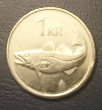 Лот: 8273686. Фото: 1. 1 крона Исландия. Европа