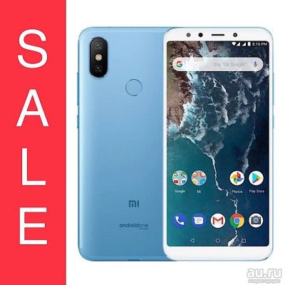 Лот: 13135574. Фото: 1. Xiaomi Mi A2 6/128GB + Стекло... Смартфоны