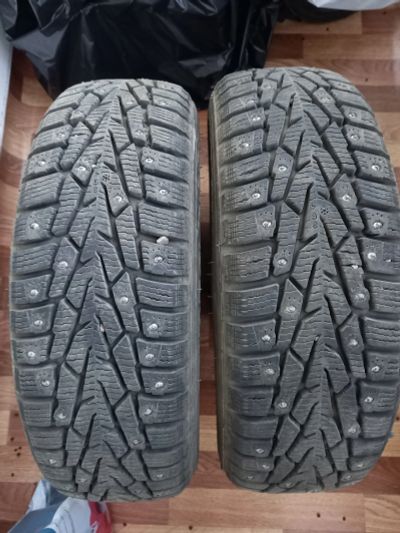 Лот: 18159502. Фото: 1. 2 шипованных шины Nokian Nordman... Шины
