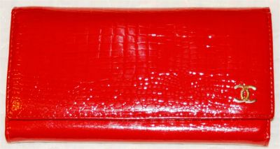 Лот: 7233367. Фото: 1. Кошелек Chanel красный. Бумажники, кошельки, портмоне