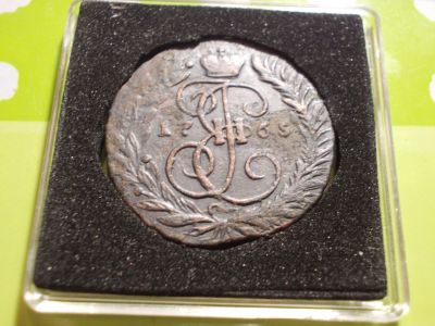 Лот: 16748256. Фото: 1. Шикарная , Редкая Двуха 1765 года-ММ... Россия до 1917 года