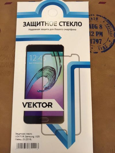 Лот: 8027536. Фото: 1. Защитное стекло Vektor лицевое... Защитные стёкла, защитные плёнки