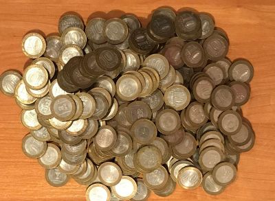 Лот: 12649762. Фото: 1. Десятки биметалл 300 штук лотом. Россия после 1991 года