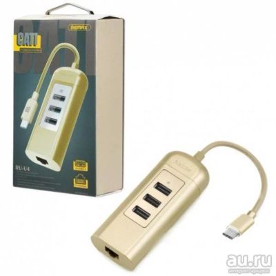 Лот: 13210834. Фото: 1. Фирменное USB ЗУ REMAX Cati HUB... USB хабы