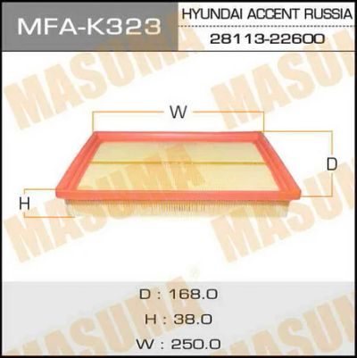 Лот: 18584080. Фото: 1. Воздушный фильтр masuma (1 40... Расходные материалы