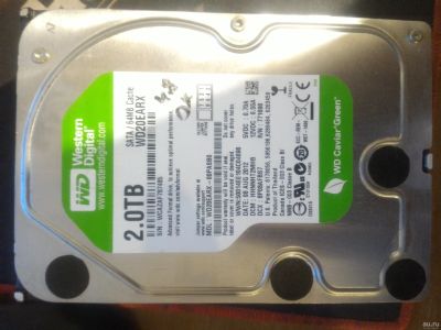Лот: 12802280. Фото: 1. Жесткий диск 2ТБ Western Digital... Жёсткие диски (HDD)