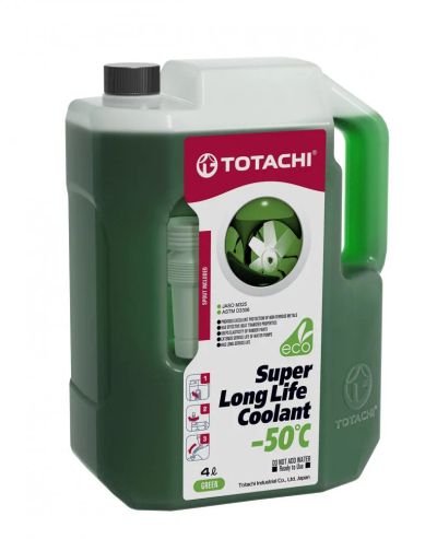 Лот: 19630200. Фото: 1. Антифриз Totachi -50C green 4L. Масла, жидкости