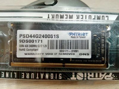 Лот: 20255885. Фото: 1. Оперативная память Sodimm Patriot... Оперативная память