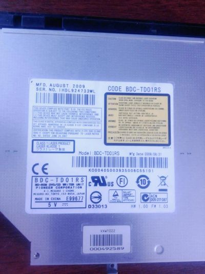 Лот: 7944629. Фото: 1. Дисковод (привод) ноутбука Acer... Приводы CD, DVD, BR, FDD