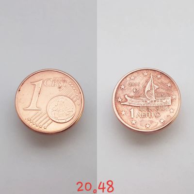 Лот: 15619437. Фото: 1. монета Греция 1 евроцент, 2011г... Европа