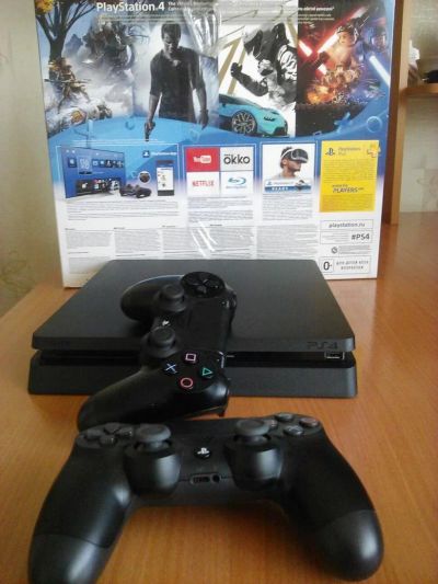 Лот: 9048909. Фото: 1. Sony Playstation 4 Slim. ps4. Игровые приставки, консоли