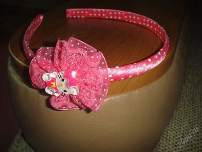 Лот: 1878475. Фото: 1. Ободок для волос Hello Kitty. Аксессуары