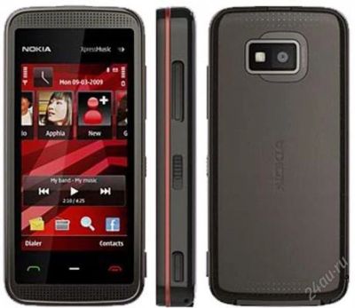 Лот: 1358180. Фото: 1. Nokia 5530 Black&Red. Комплект... Смартфоны