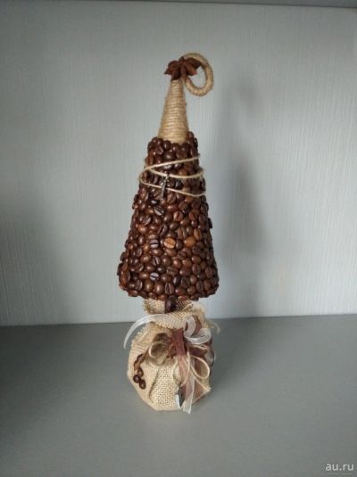 Лот: 8570899. Фото: 1. Елочка кофейная. Авторские куклы, игрушки, поделки