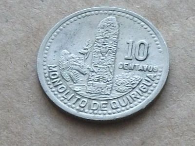 Лот: 13066180. Фото: 1. Монета 10 центаво Гватемала 1992... Америка
