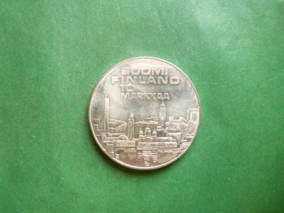 Лот: 25078446. Фото: 1. Финляндия 10 марок 1971 г. X Чемпионат... Европа