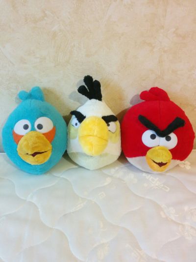 Лот: 11593448. Фото: 1. Птички Angry Bird. Мягкие