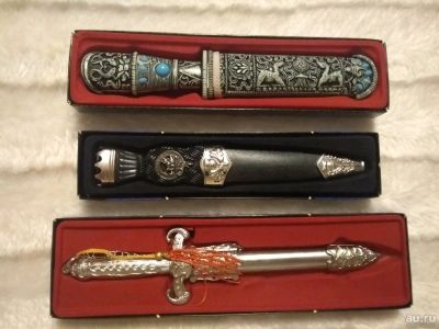 Лот: 13536681. Фото: 1. Сувенирное оружие - ножи 3 шт. Оружие