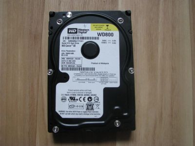 Лот: 2279420. Фото: 1. Жесткий диск (винчестер) WD800... Жёсткие диски (HDD)