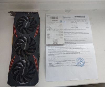 Лот: 20260677. Фото: 1. Видеокарта Gigabyte Geforce GTX... Видеокарты