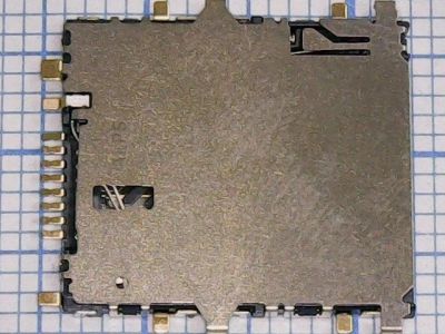 Лот: 12309514. Фото: 1. Коннектор SIM Samsung P5200/T210. Шлейфы, разъёмы