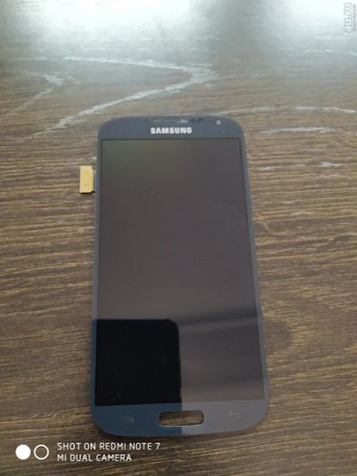 Лот: 17103870. Фото: 1. Дисплей Samsung i9500 черный-синий... Дисплеи, дисплейные модули, тачскрины