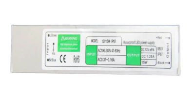 Лот: 17508185. Фото: 1. Блок питания AC-DC 12V 1.25A,IP67... Зарядные устройства, блоки питания для бытовой техники